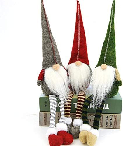 NEILDEN 3pcs Swedish gnome, Chirstmas Plush Toy, Scandinavian Style Decor, Dangle Leg Shelf sitte... | Amazon (US)