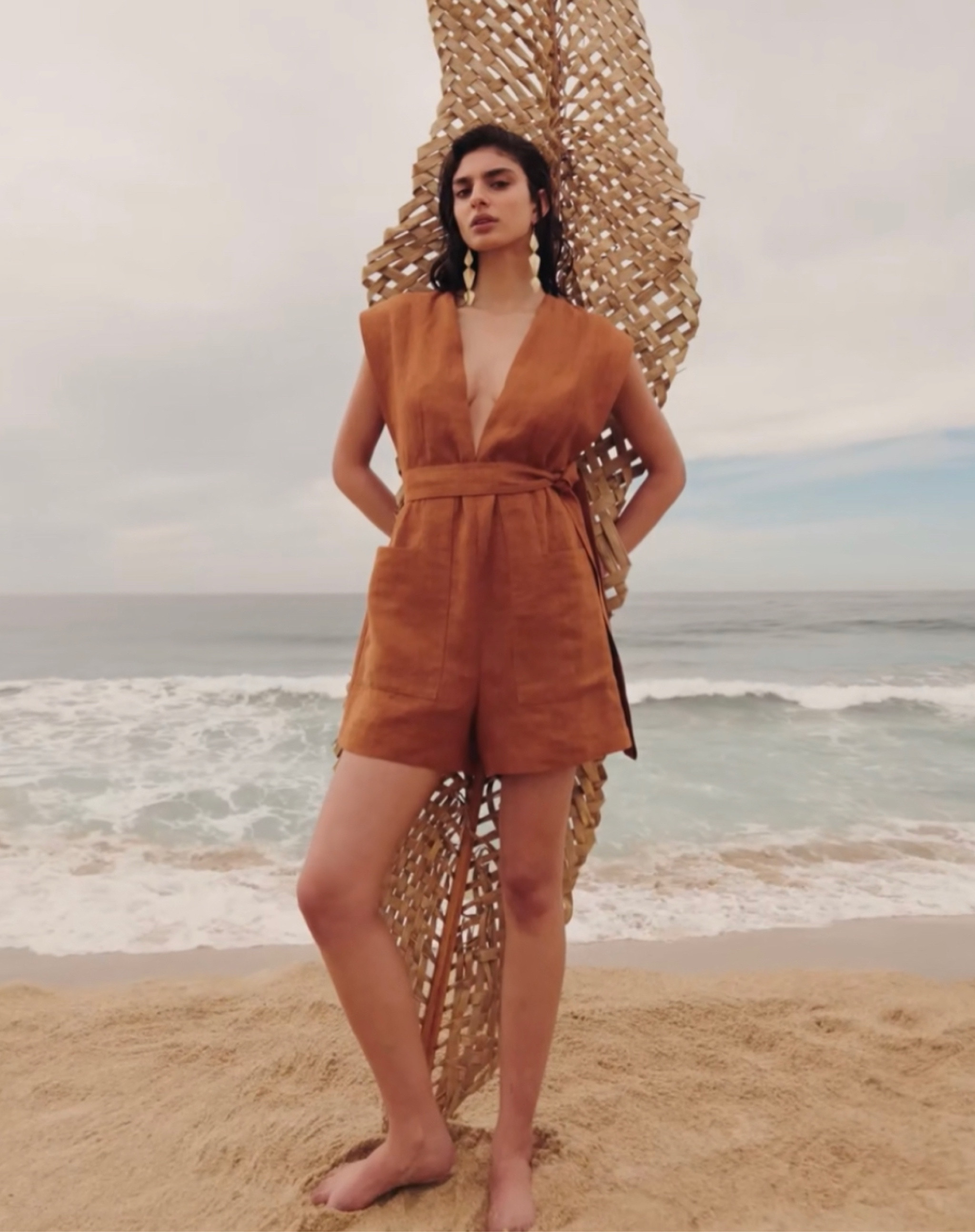 Linen romper also come in rust color wear with bandeau bra or not #linen #romper 

#LTKSeasonal #LTKstyletip #LTKFind