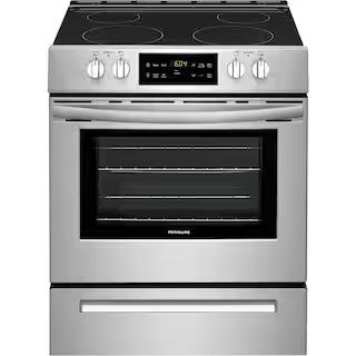 Frigidaire 30 in. 5 cu. ft. Front Control Electric Range in Stainless Steel FFEH3051VS | The Home Depot