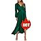 PRETTYGARDEN Women's Spring Dresses Casual Long Sleeve Wrap V Neck Maxi Dress Ruffle High Low Wed... | Amazon (US)