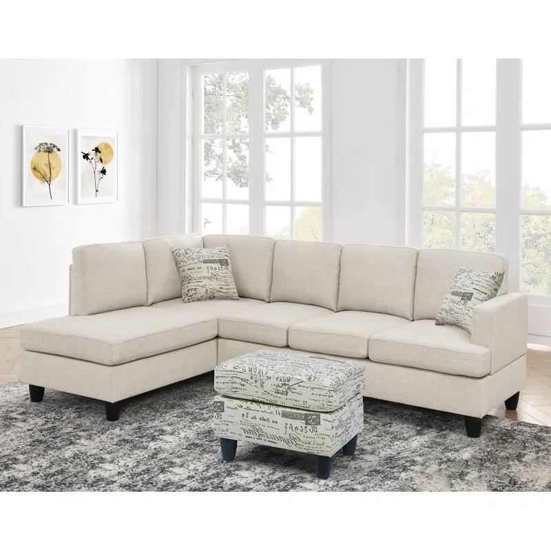 3 - Piece Upholstered Sectional | Wayfair North America