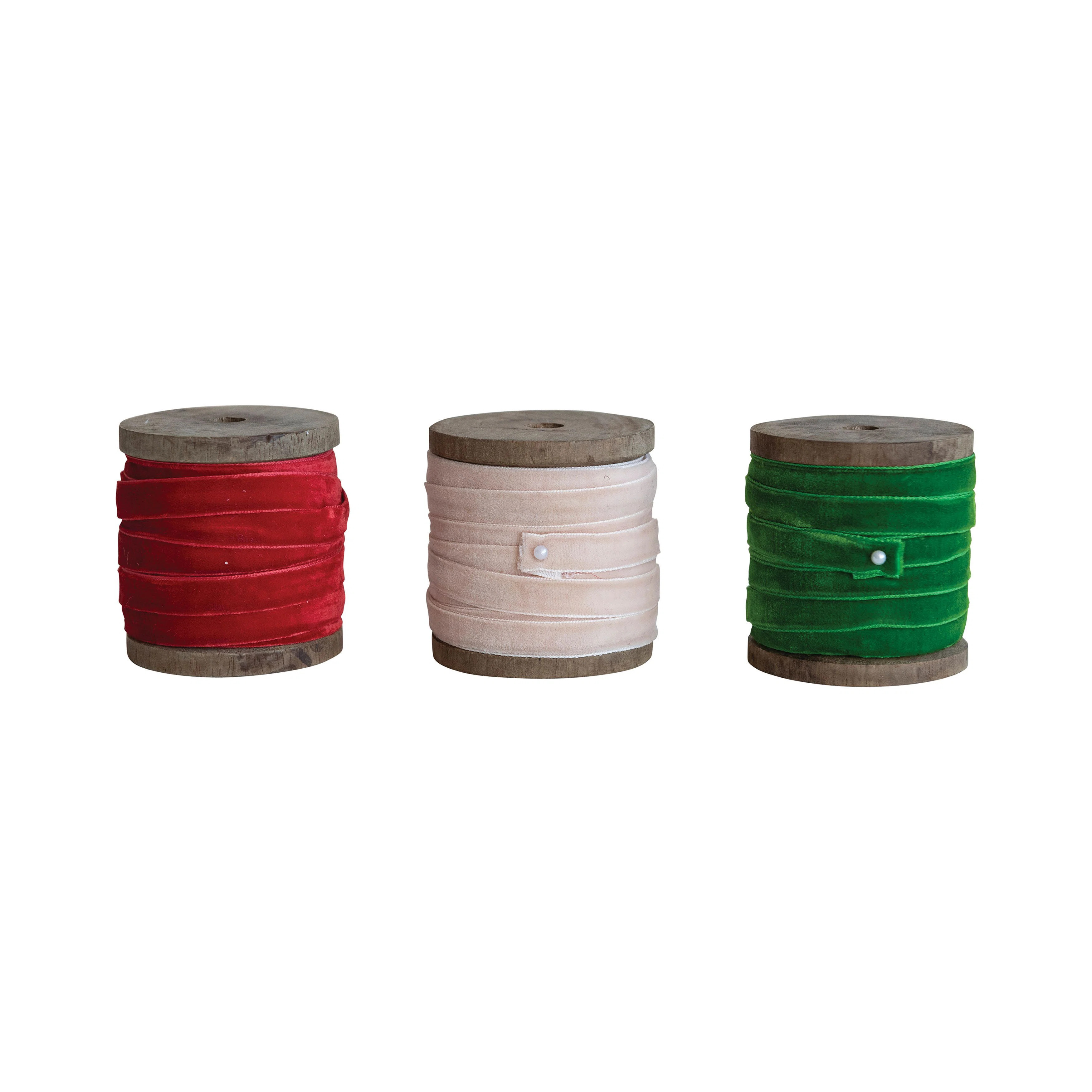 Ophelia & Co. Velvet Ribbon On Wood Spool | Wayfair | Wayfair North America