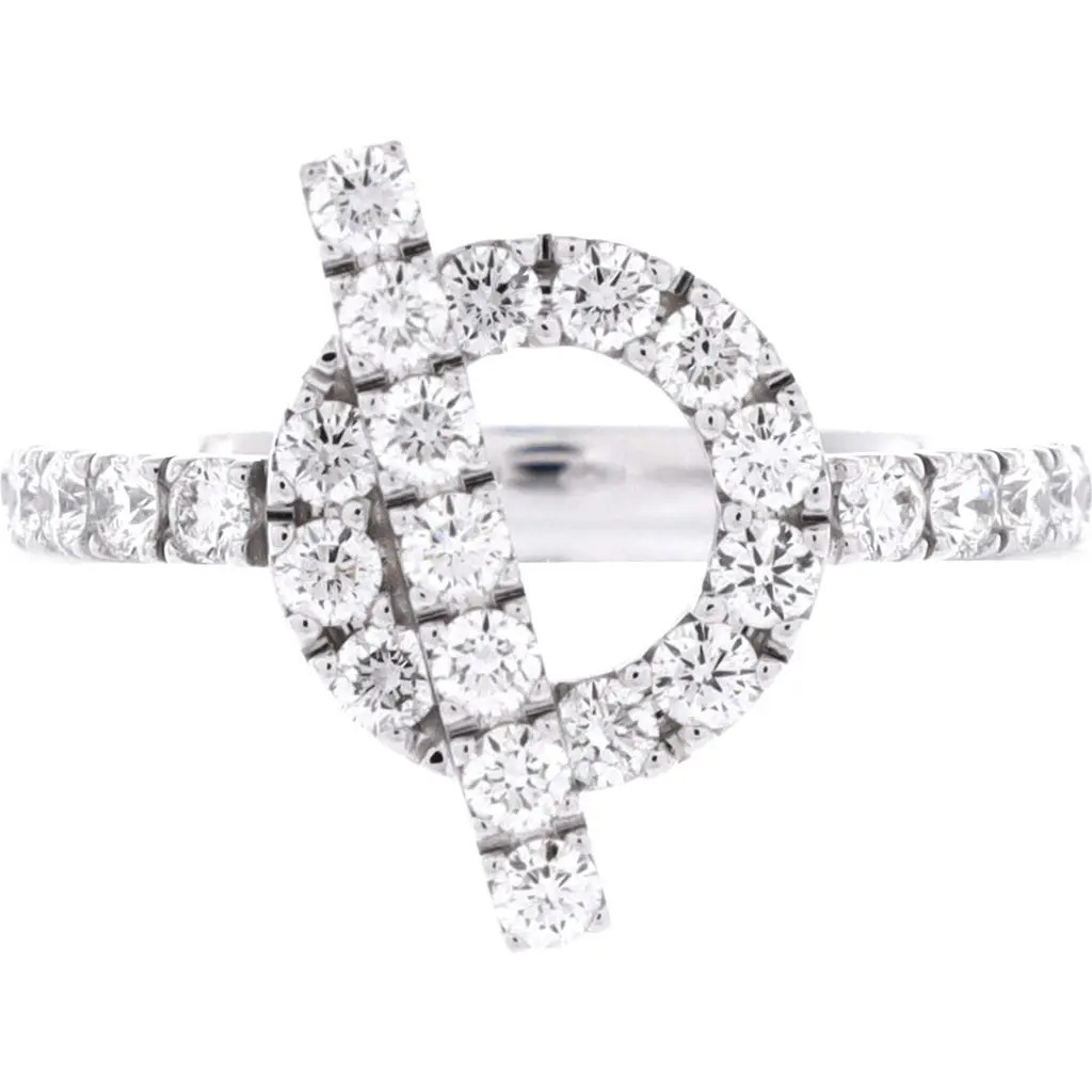 Pre-Owned Hermes Finesse Ring 18K White Gold and Diamonds at Nordstrom | Nordstrom