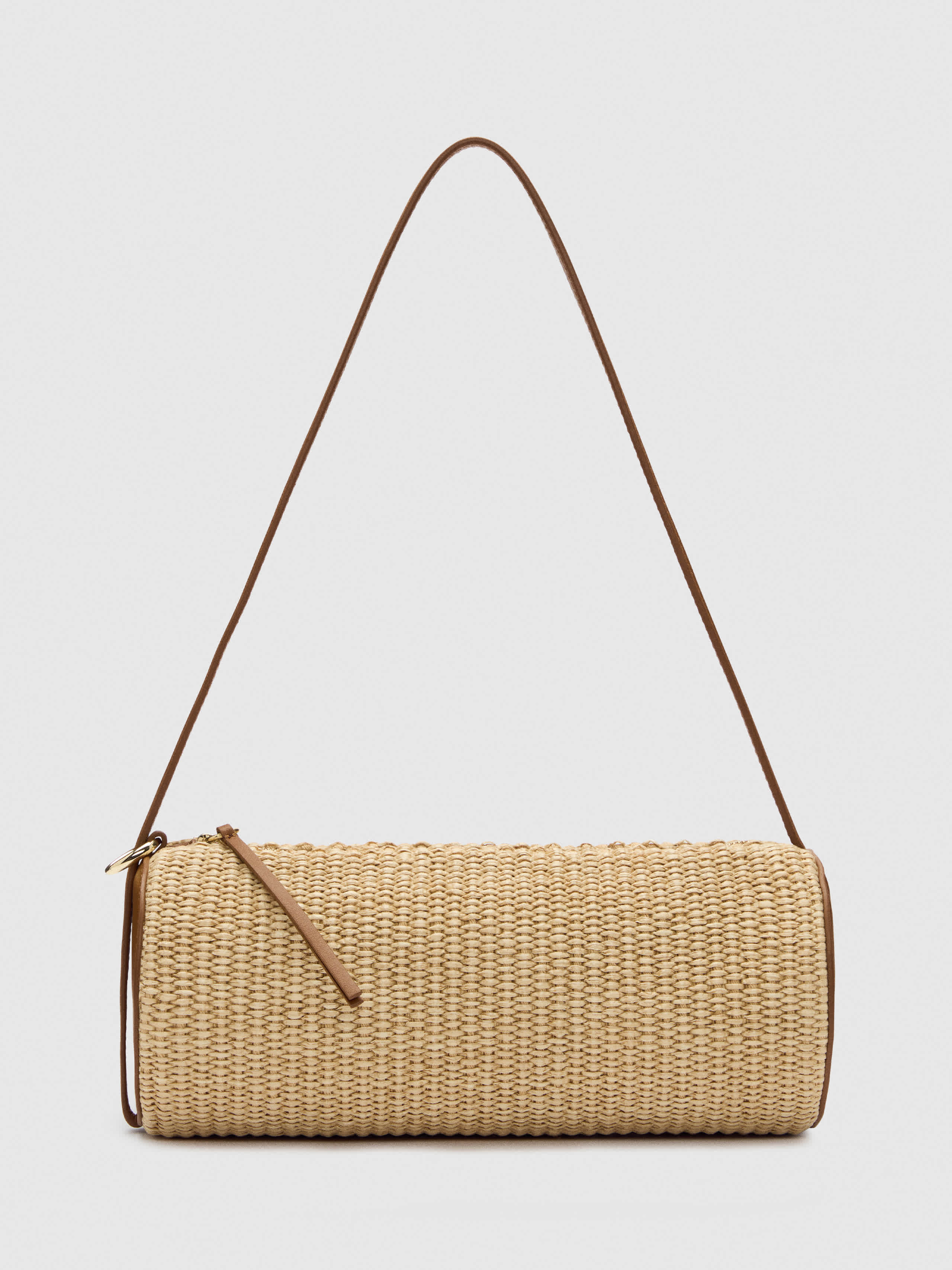 Reformation Simona Cylinder Bag Natural Raffia | Reformation (Global)