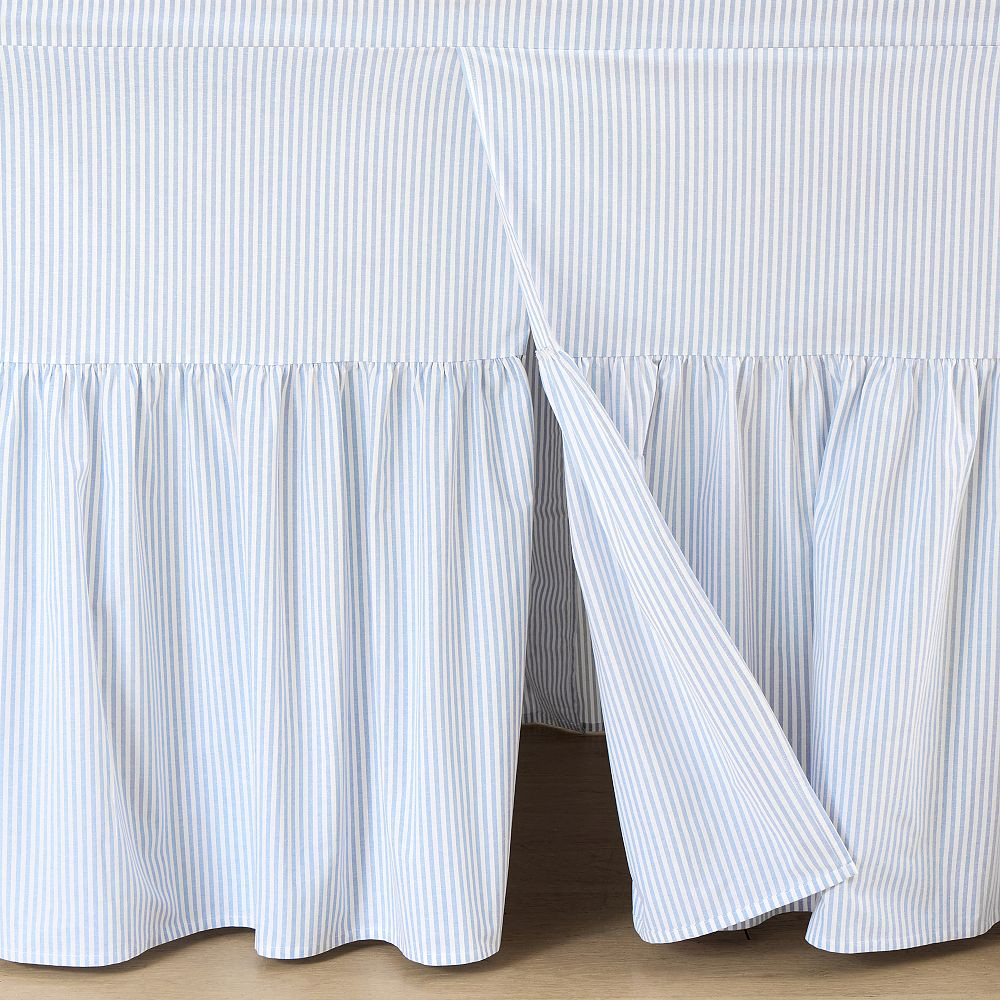 Ruffle Stripe Vaulted Bed Skirt | Pottery Barn Teen