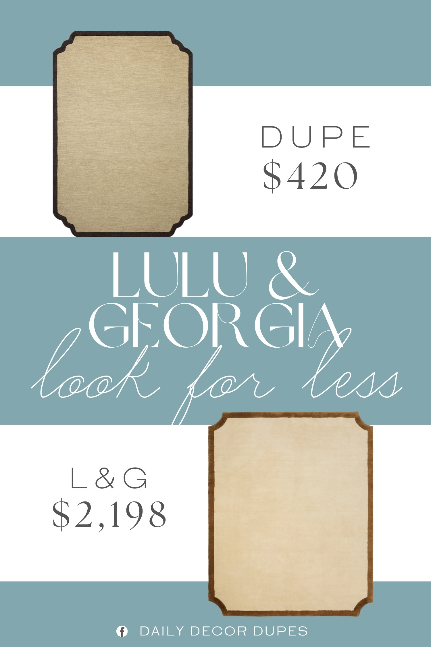 The Lulu & Georgia Clapham Hand-Loomed Wool Rug features a soft ivory tone, subtle texture, and an elegant scalloped edge that adds character without competing with the rest of your decor. Its versatile neutral palette makes it a beautiful choice for a living room, bedroom, dining room, or entryway, especially when layered with warm woods, linen upholstery, and natural accents. A similar option around $420, compared with the $2,198 designer version shown, brings that refined wool rug look home at a much more approachable price point. 🧶✨🏡

Home more affordable option find similar look for less budget friendly affordable cheap cheaper beautiful pretty. Clearance sale coupon code discount code promo code luxury Inspo inspiration inspired by idea ideas Love like these? I share multiple every day in my FB group.
#LuluAndGeorgiaInspired #WoolRug #HandLoomedRug #NeutralRug #IvoryRug #AreaRug #LivingRoomRug #HomeDecorFinds 

 #LTKHome
