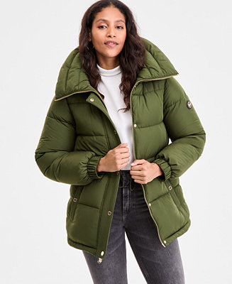 MICHAEL Michael Kors Women's Hooded Anorak Puffer Coat, Exclusively at Macy's - Macy's | Macy's