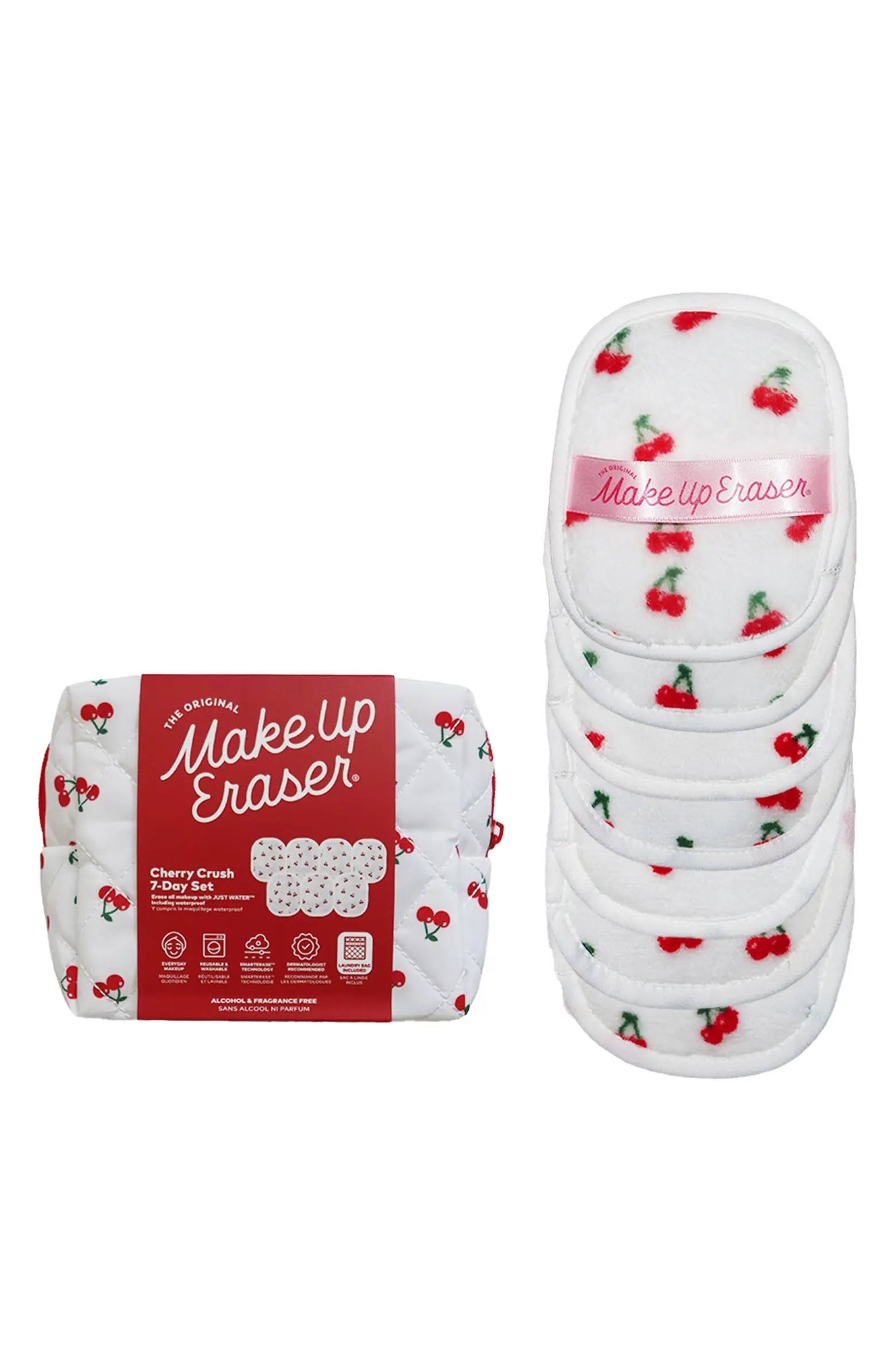 The Original MakeUp Eraser 7-Day Cherry Crush MakeUp Eraser Set with Makeup Bag | Nordstrom | Nordstrom