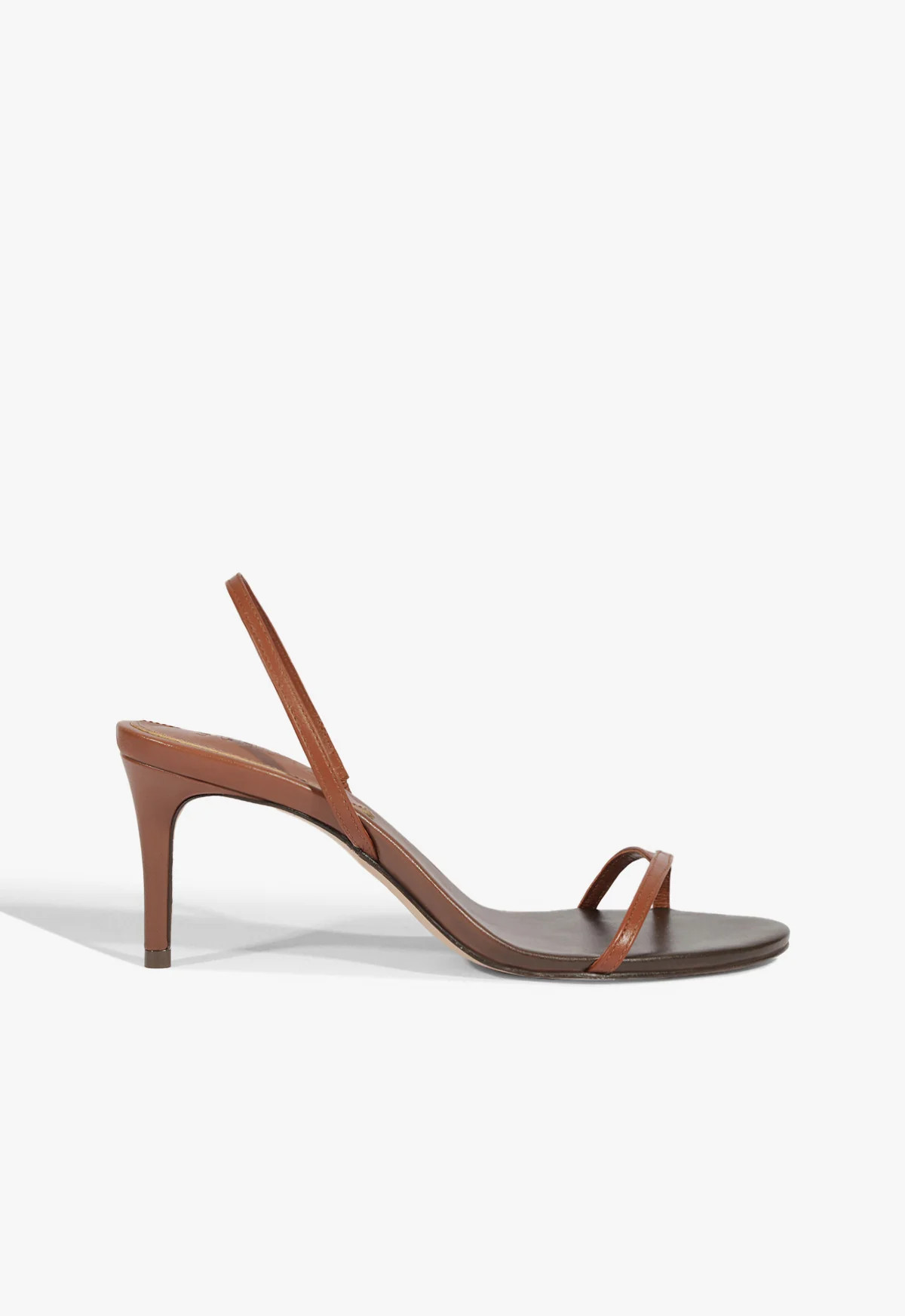 Diana Mid Stiletto Sandal | Brown | Leather | Schutz (US)