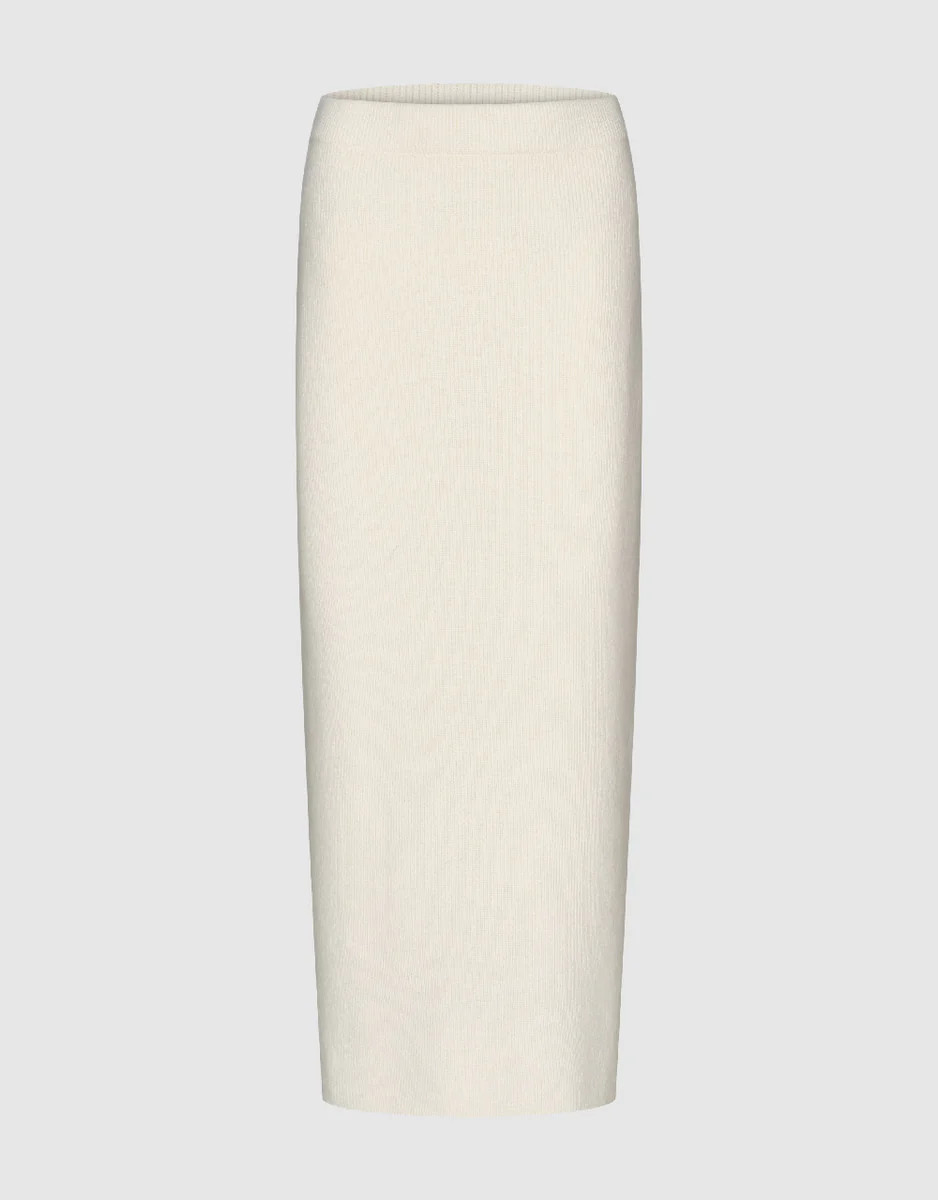 Elastic Waist Skinny Knitted Skirt | Urban Revivo