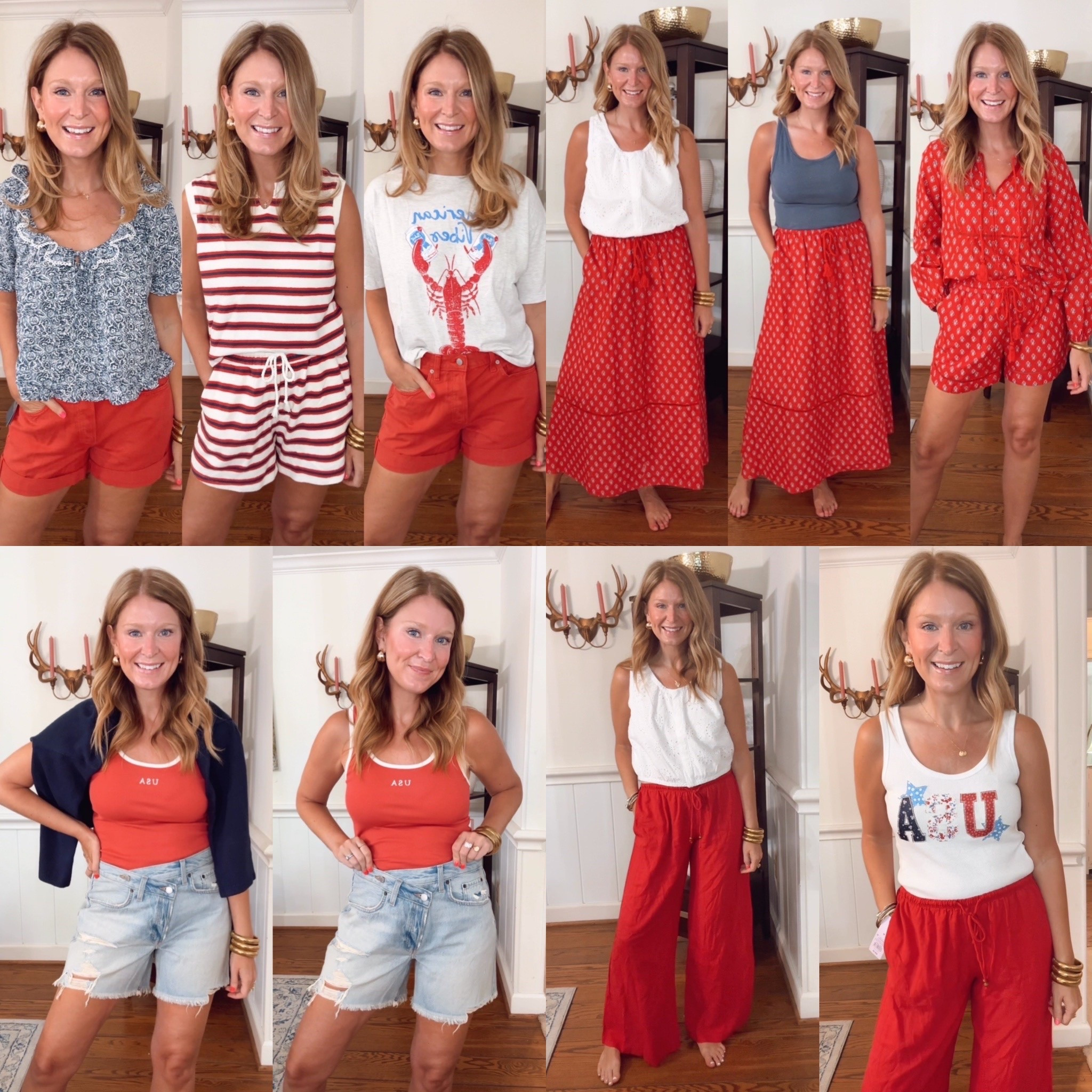 Red white and blue from Target! So many ways to mix and match these pieces for a patriotic vibe all summer long! 
In size M. 
#ad @target #targetstyle