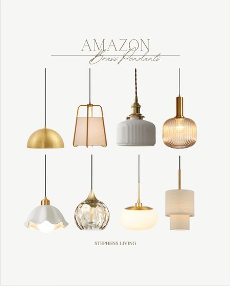 Amazon Assorted Brass Pendants
amazon lighting, brass pendants, brass lighting, home lighting, kitchen lighting, gold pendants, glass pendants, white pendants, pink pendants, vintage pendant lighting, antique lighting
#amazonhome #amazonfinds #founditonamazon #amazon

#LTKsalealert #LTKhome #LTKstyletip