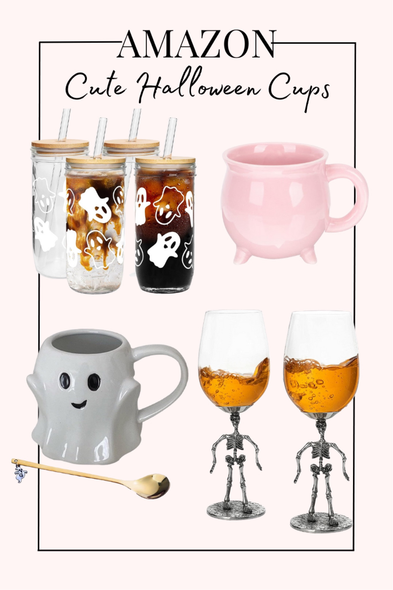 Cute Amazon Halloween cups! Halloween mugs, Halloween wine glasses, Halloween coffee cups

#LTKhome #LTKunder50 #LTKSeasonal