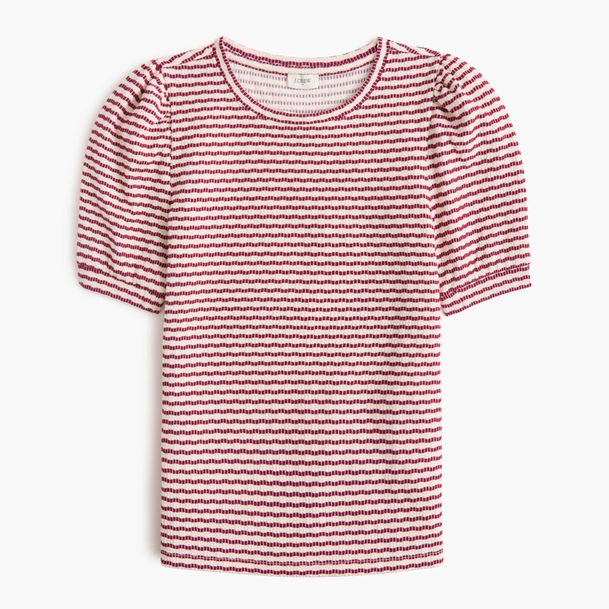 Textured puff-sleeve tee | J.Crew Factory