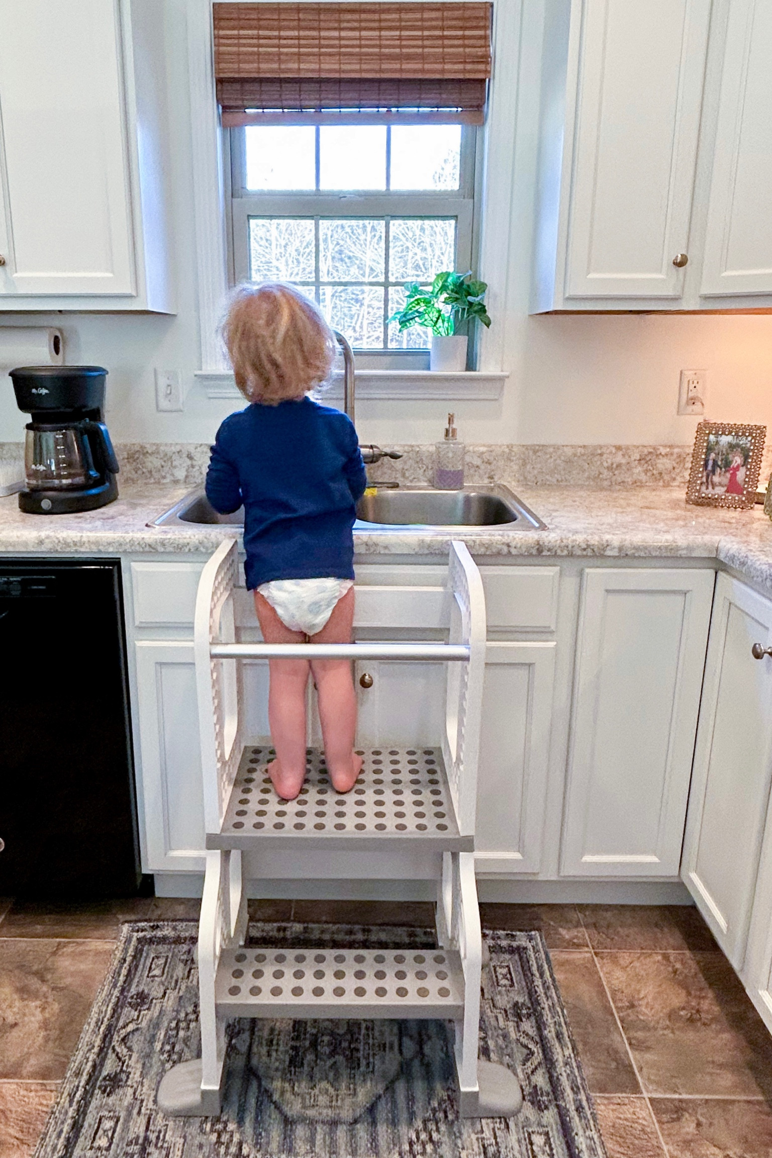 CORE PACIFIC Kitchen Buddy 2-in-1 Stool for Ages 1-3 safe up to 100 lbs.