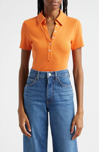 Click for more info about Veronica Beard Kearney Stretch Cotton Polo | Nordstrom