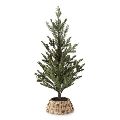 North Pole Trading Co. Willow Basket Base Christmas Tabletop Tree Collection | JCPenney