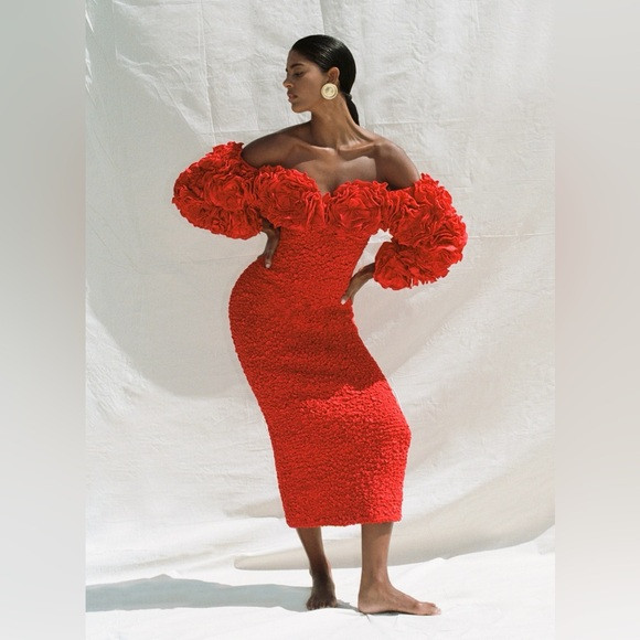 Mara Hoffman NEW Lune Dress Popcorn Red Size XS $1,345.00 | Poshmark