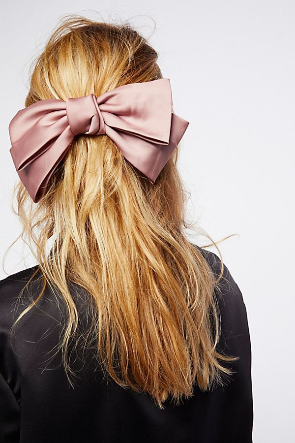 https://www.freepeople.com/shop/silk-bow-barrette/?color=066&quantity=1&size=One%20Size&type=REGULAR | Free People