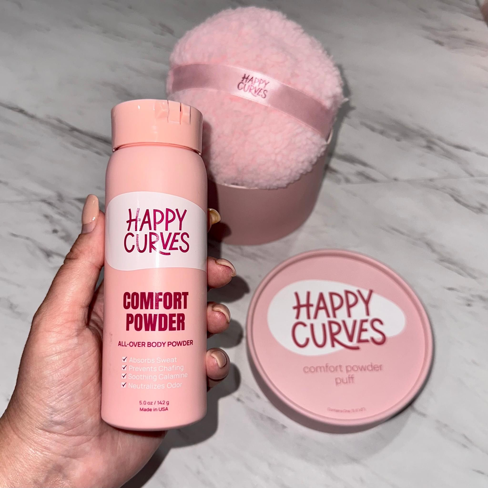 Loved the lotion so much, tried the powder! Loved it even more so I reached out for a code! Use 15JENCOMFORT for 15% off any Happy Curves item! FL Swamp tested and approved to absorb sweat + prevent chafing + odor! You can also use S&S for more savings!

#LTKmidsize #LTKfindsunder50 #LTKplussize