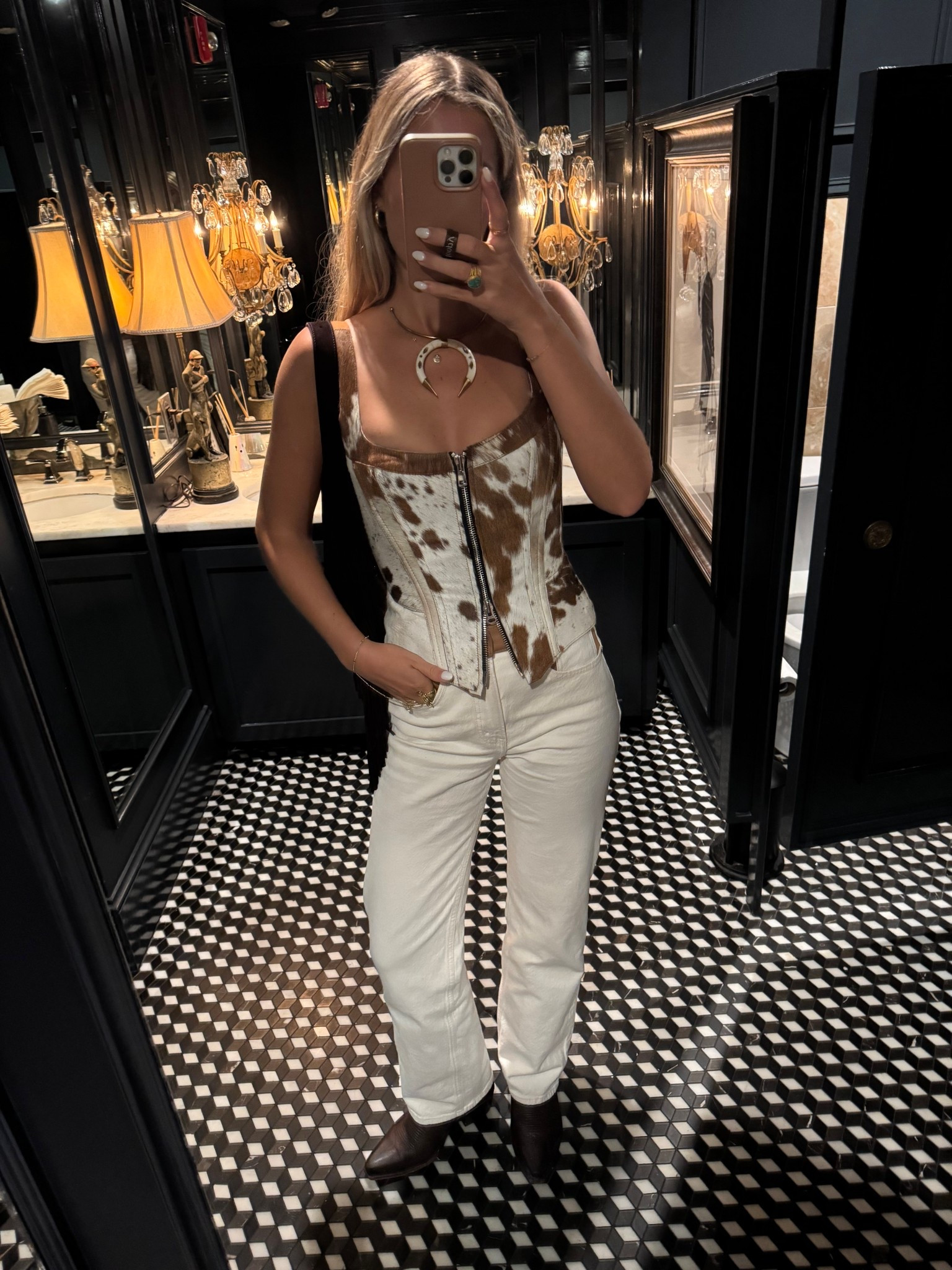 night out in charleston! necklace is from november maker. jeans in a 26 long 
size UP in top! i’m in a medium 

#LTKStyleTip #LTKSeasonal #LTKFindsUnder50