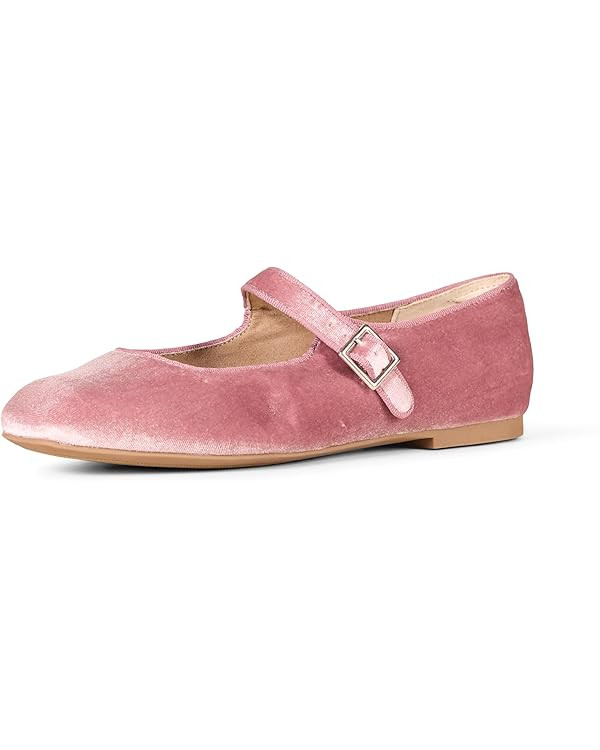 Amazon Essentials Women's Mary Jane Ballet Flat with Buckle Strap | Amazon (US)