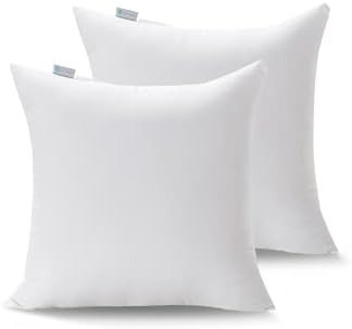 Acanva Basic Poly Pillow Insert Form Sham Filler Cushion, 28" L x 28" W, White 2 Count | Amazon (US)