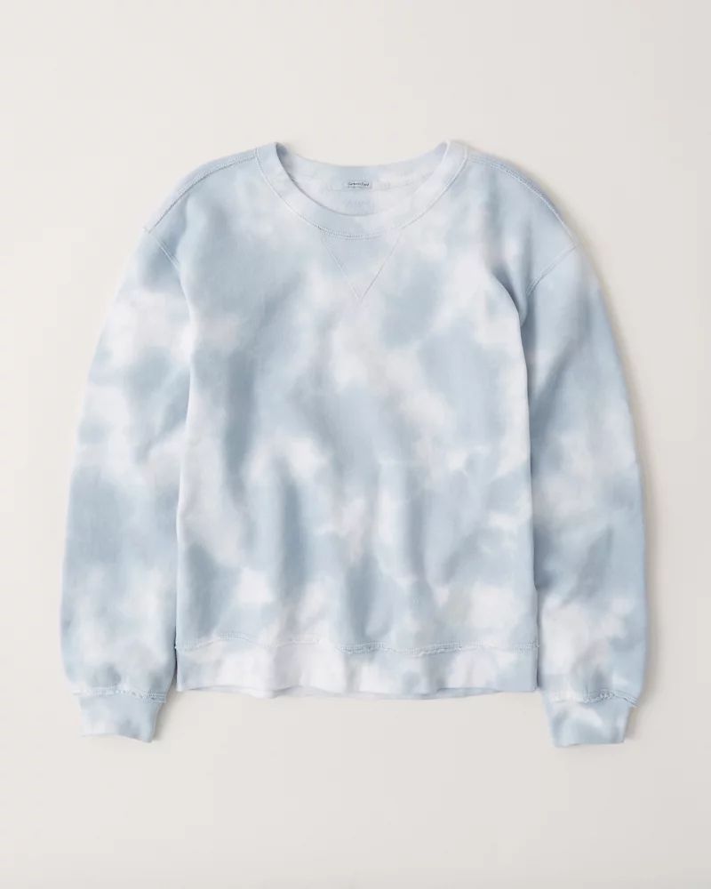 Garment-Dye Wash Crew Sweatshirt | Abercrombie & Fitch US & UK