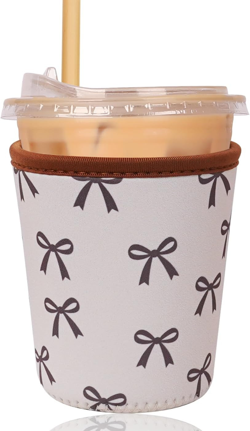 Amazon.com: Reusable Insulated Sleeve for Iced Coffee Cup, Coffee Neoprene Sleeve for Cold & Hot ... | Amazon (US)