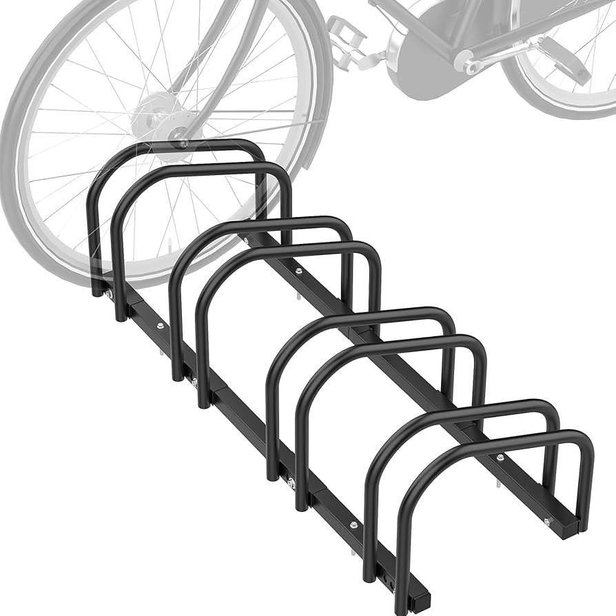 WALMANN 4 Bikes Floor Bike Stand, Bike Parking Rack Garage Bike Storage Stand Indoor/Outdoor 22-2... | Amazon (US)