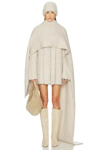 Helsa Joanie Hand Knit Cardigan in Oatmeal from Revolve.com | Revolve Clothing (Global)