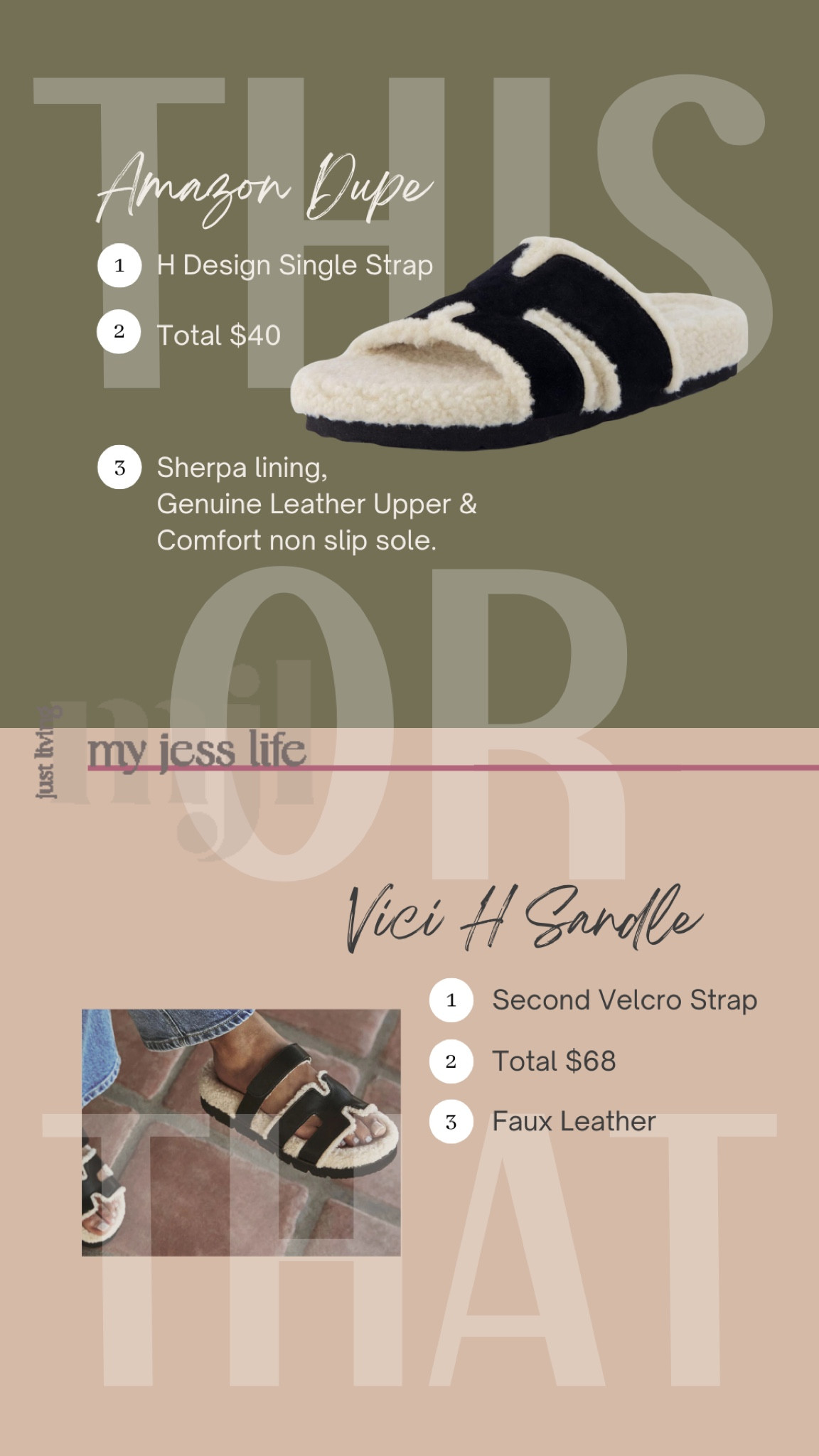 This or That, Amazon for the win!!! This Amazon dupe is not only genuine leather but also looks more elevated without the 2nd Velcro strap! 

#LTKStyleTip #LTKFindsUnder50 #LTKSeasonal