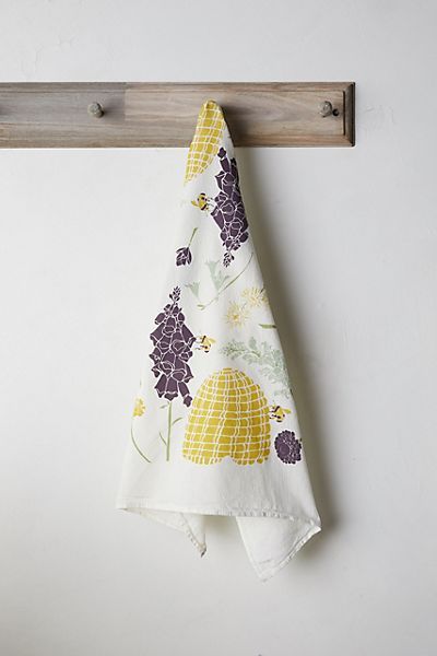 Honeybee Garden Tea Towel | Anthropologie (US)