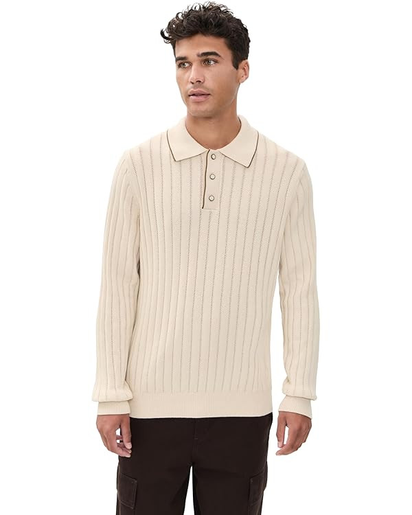 Les Deux Men's Bogart Rugby Polo Knit | Amazon (US)