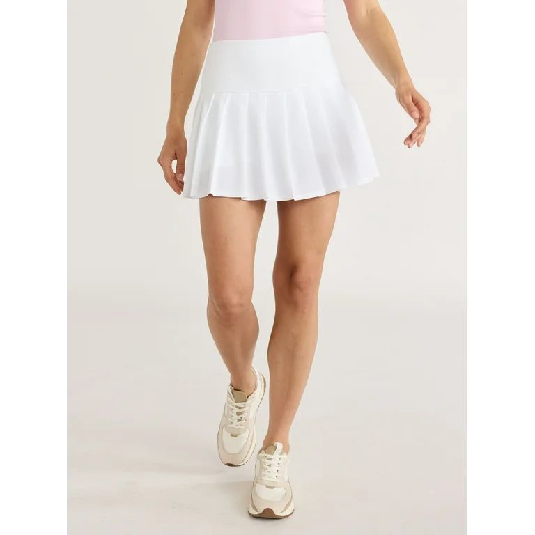 Love & Sports Women's Pleated Tennis Skort, with Built-In Shorts, Sizes XS-XXXL | Walmart (US)