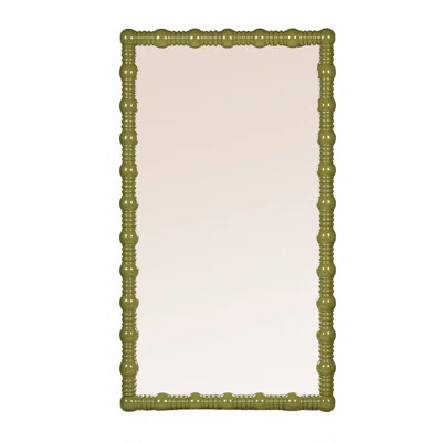 Covington Medium Gloss Dowel Wall Mirror in Sage Green | Wayfair North America
