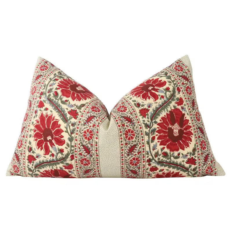 Pierre Frey Braquenie Mauresque pillow cover in Multicolore B1777001 - DOUBLE SIDES // Designer p... | Etsy (US)