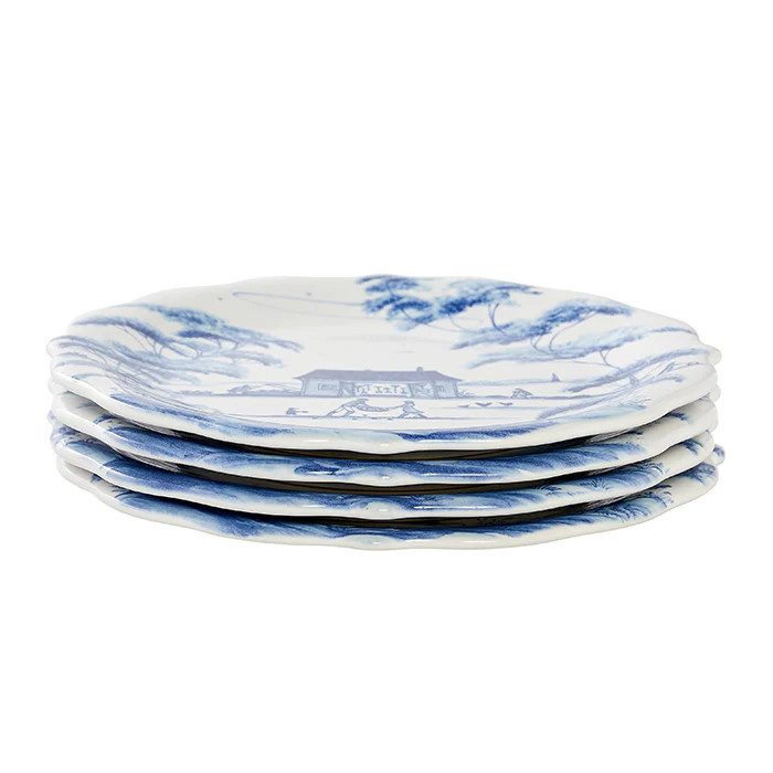 Country Estate Delft Blue Party Plates Set of 4 | Caitlin Wilson Design