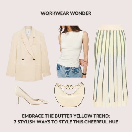 Bring some sunshine into the office with sophisticated workwear in butter yellow. Choose tailored pieces such as blazers, trousers, or pencil skirts in this cheerful hue for a professional yet fashion-forward look.

#LTKSeasonal #LTKWorkwear #LTKStyleTip