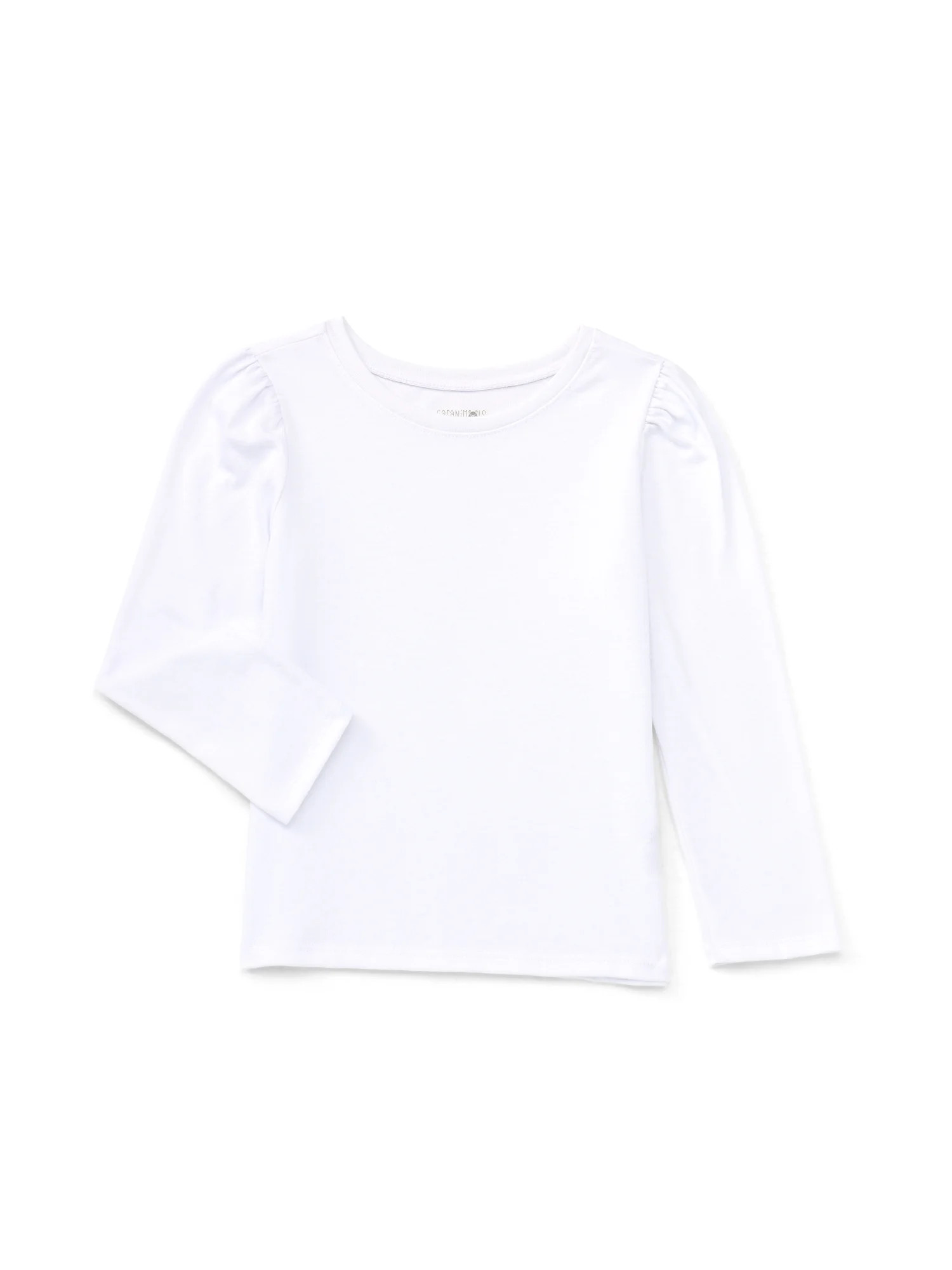 Garanimals Toddler Girl Long Puff Sleeve Solid T-Shirt, Sizes 18M-5T | Walmart (US)