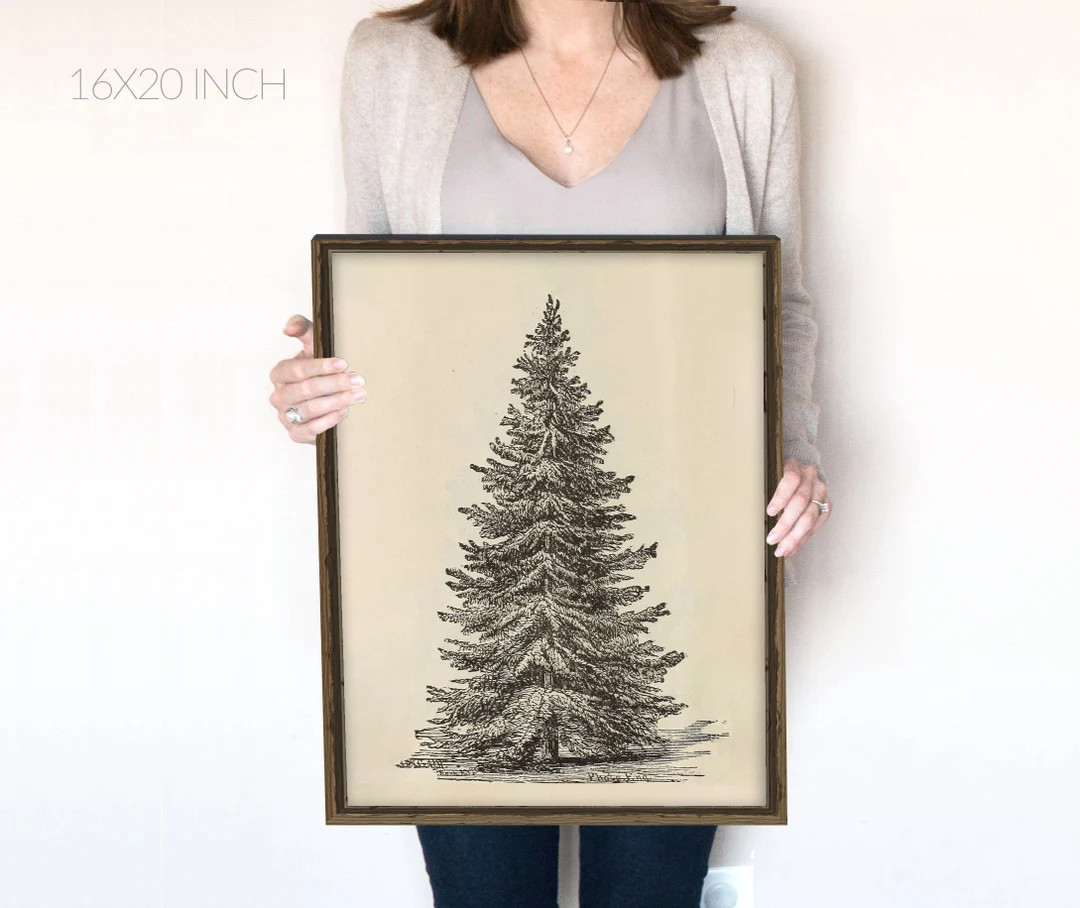 Vintage Tree Drawing | Sketch Vintage Print | Instant Download | 446 | Etsy (Global)