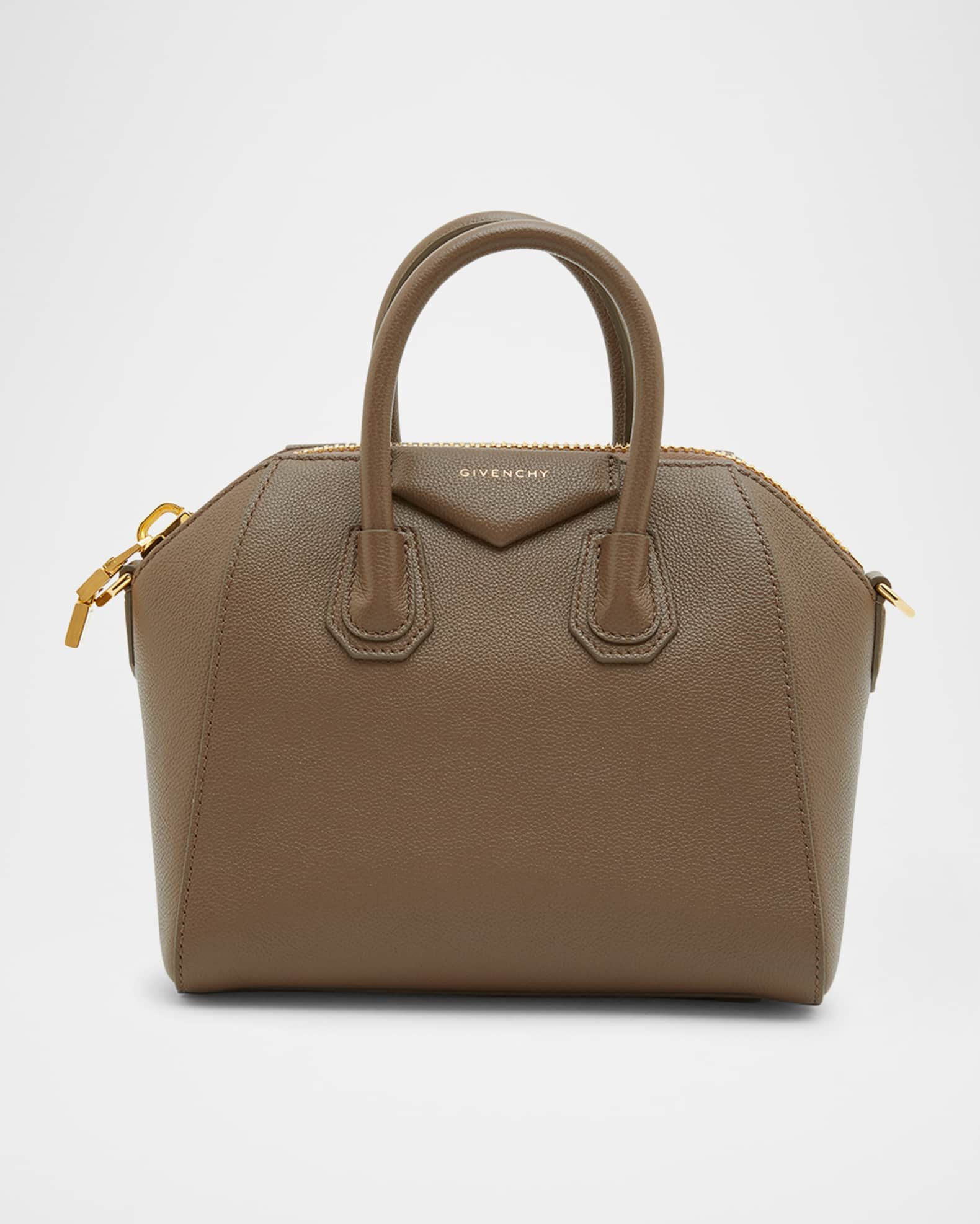 Givenchy Antigona Small Top Handle Bag in Grained Leather | Neiman Marcus