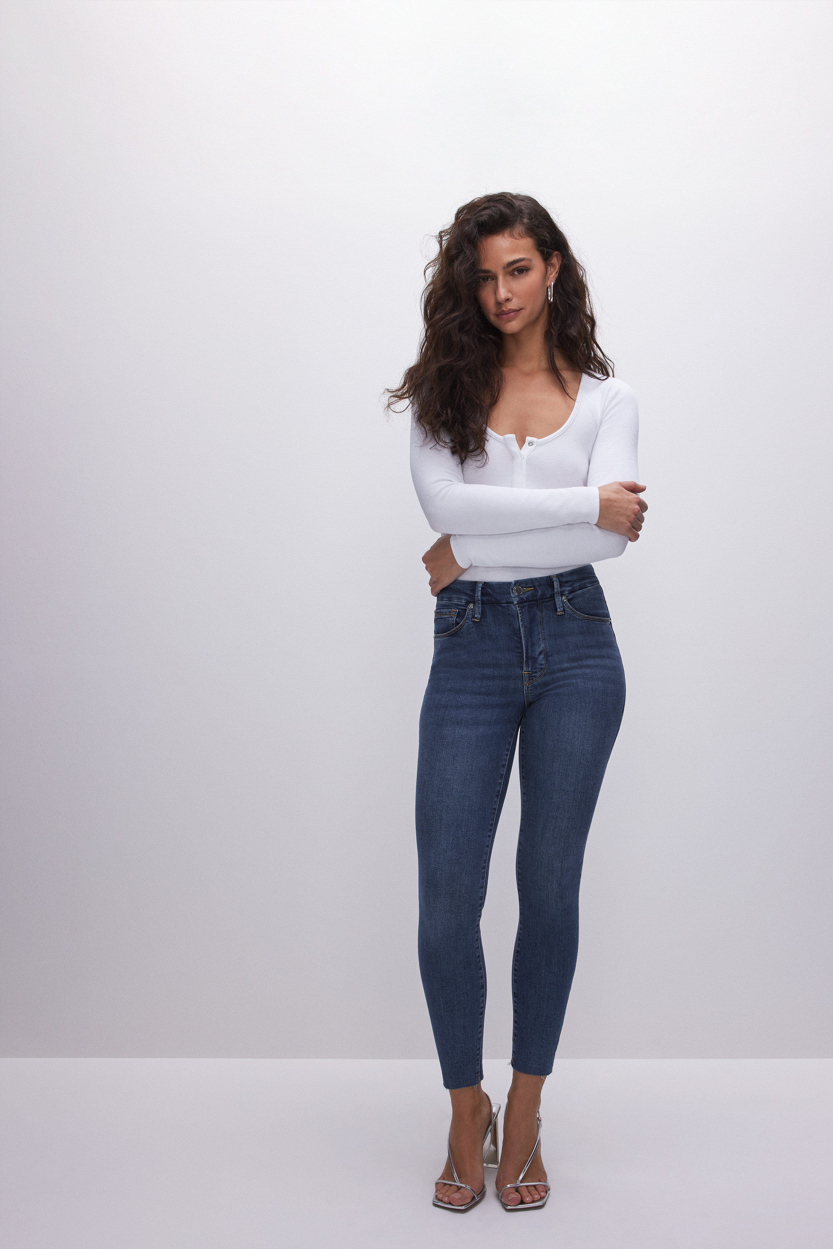 GOOD LEGS SKINNY CROPPED JEANS | Good American