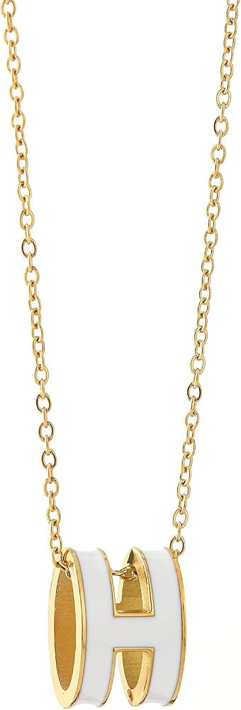 AIMADE H Necklace for Women18K Gold Plated Classic Letter Design Cute Fashion Necklace Pendant Je... | Amazon (US)