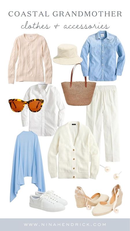 A roundup for the Coastal Grandma Chic lovers out there 😍 I love the contrast of white linen, pastel blues and pinks with tortoise shell and woven textures! 

#LTKFind #LTKstyletip