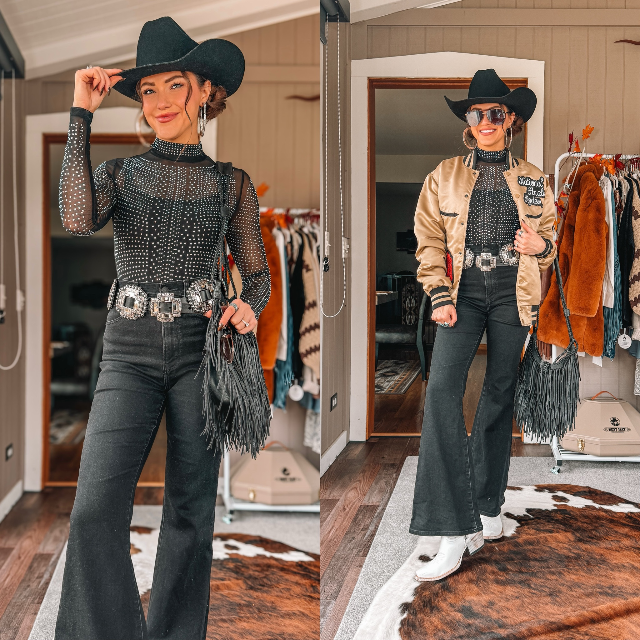 NFR outfit or country concert western glam! 

Exact bomber jacket from Rodeo Quincy!

Gigi Pip Hats: “CARABF20”’for Black Friday discount or “CARAK15” for any other time! 
Lane Boots: "

#LTKParties #LTKHoliday #LTKStyleTip