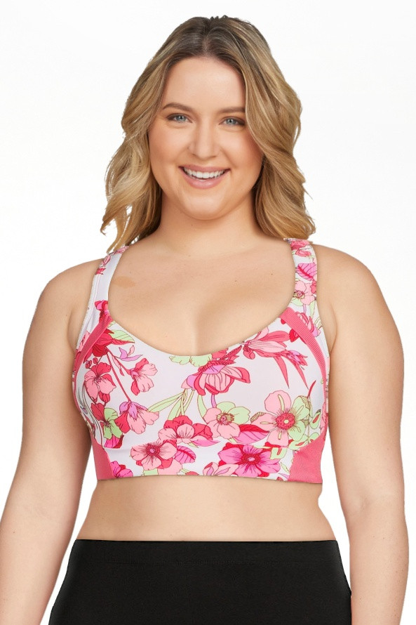 Avia Women's Split Racerback Bra with Adjustable Straps | Walmart (US)