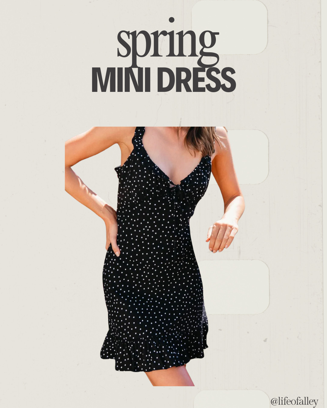 Cute ruffled mini dress for Spring!  

 #LTKootd #LTKSeasonal #LTKOver40