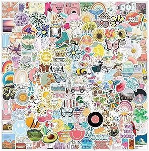 Eoaod 200Pcs Water Bottle Stickers for Kids, Cute Stickers for Water Bottles, Vinyl Waterproof St... | Amazon (US)