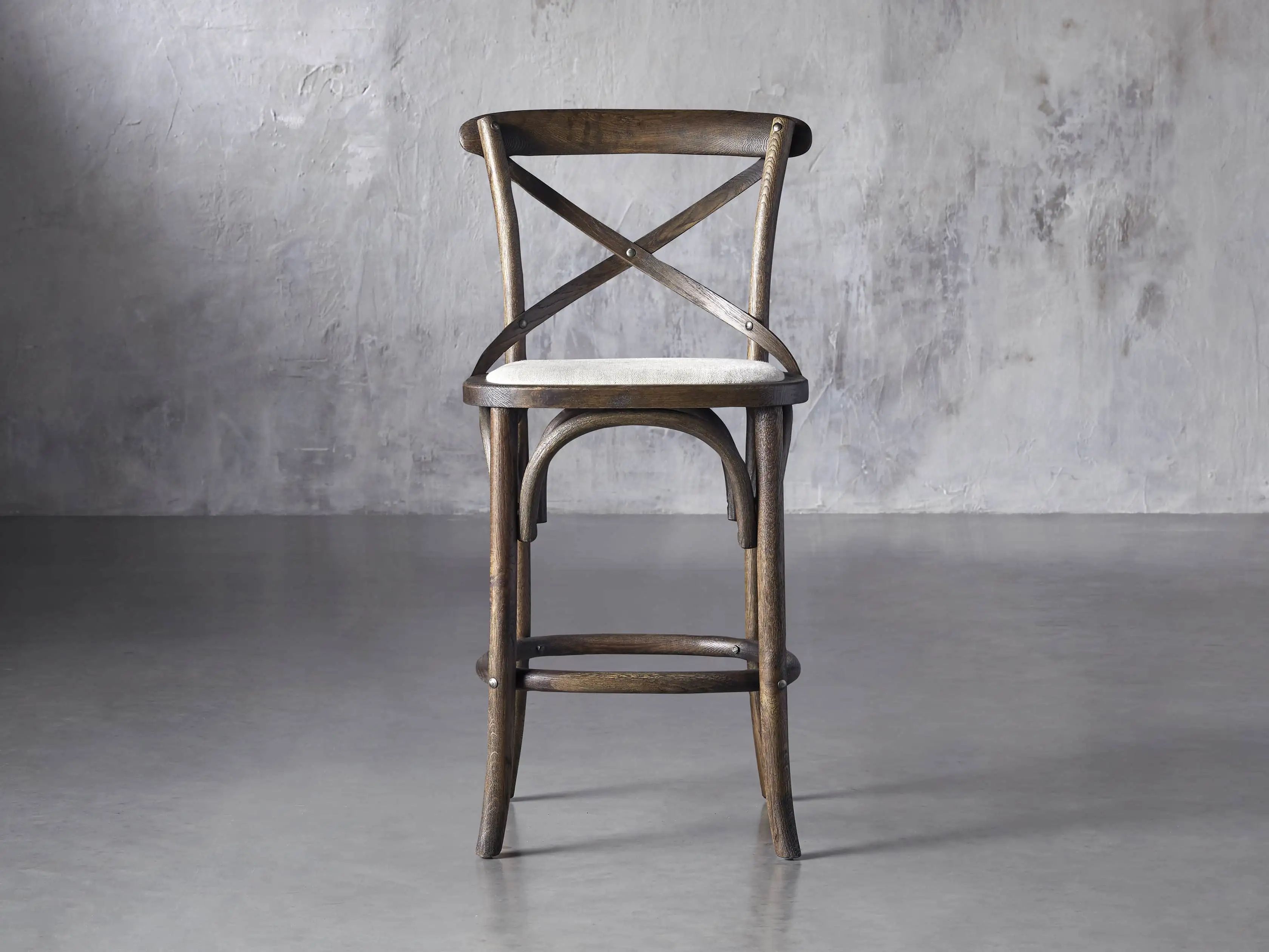 Cadence Counter Stool with Linen Natural Seat | Arhaus